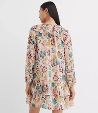 Garden Ruffle Mini Flounce Dress
