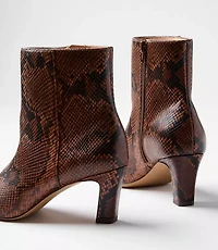Snake Print Booties