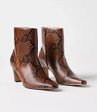 Snake Print Booties