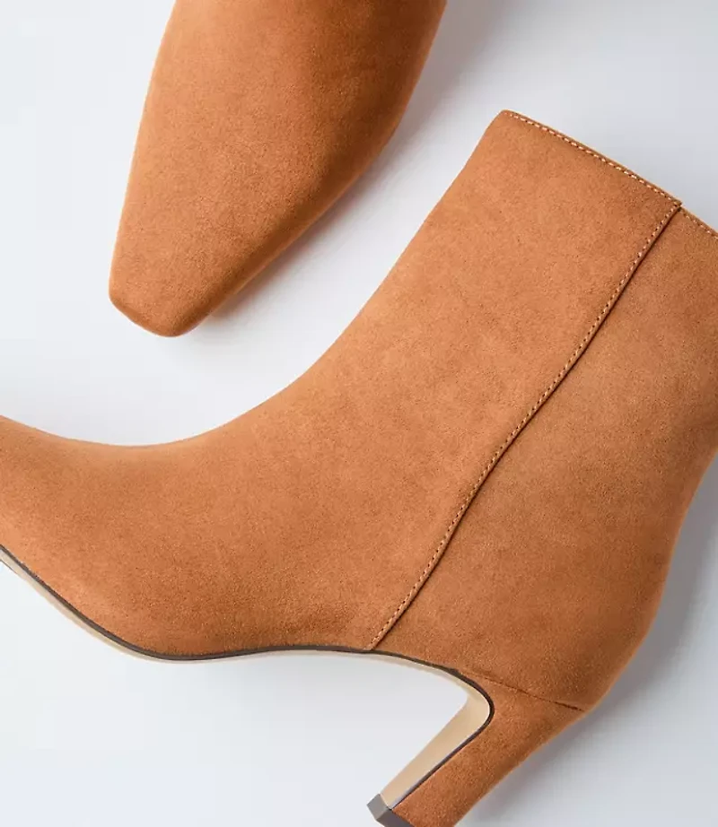 Faux Suede Elongated Booties
