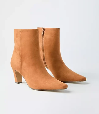 Faux Suede Elongated Booties