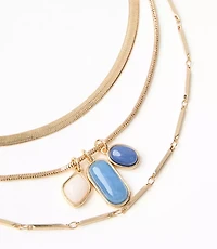 Layered Cluster Necklace Set
