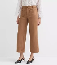 Tall Palmer Wide Leg Pants Faux Suede