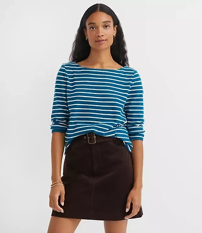 Petite Striped Harbor Tee