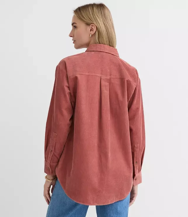 Corduroy Everyday Oversized Pocket Shirt