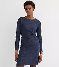 Shimmer Twist Midi Dress