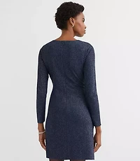 Shimmer Twist Midi Dress