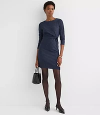 Shimmer Twist Midi Dress