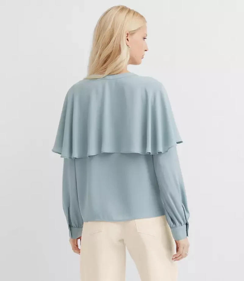 Petite Cape Blouse