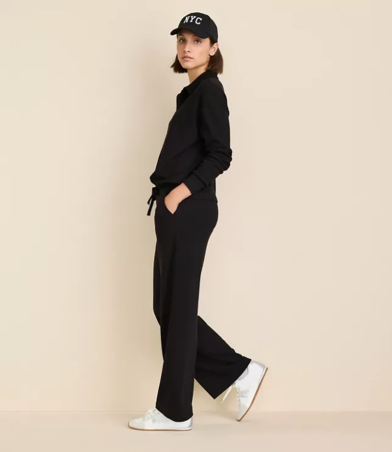 Petite Lou & Grey Upstate Waffle Wide Leg Pants