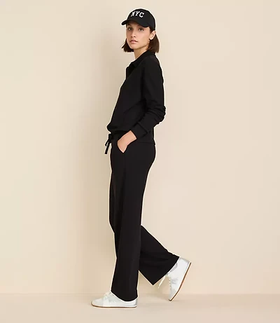 Petite Lou & Grey Upstate Waffle Wide Leg Pants