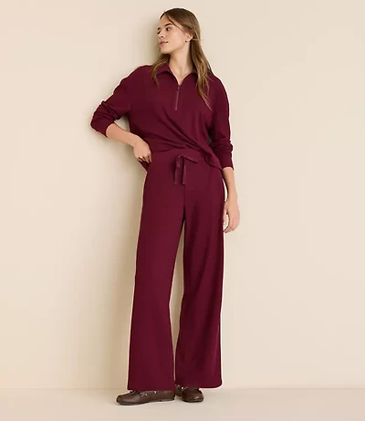 Petite Lou & Grey Upstate Waffle Wide Leg Pants