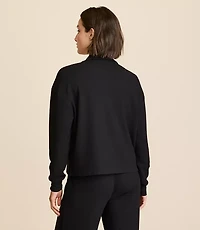 Petite Lou & Grey Upstate Waffle Half Zip Top