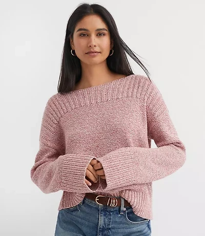 Petite Ribtrim Boatneck Sweater
