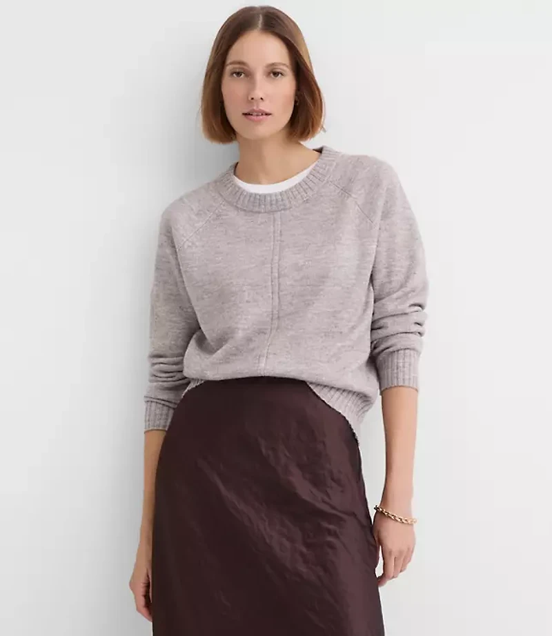 Petite Seamed Raglan Sweater
