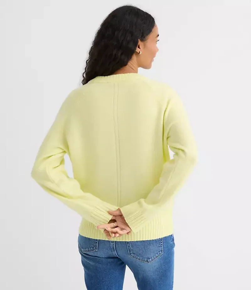 Petite Seamed Raglan Sweater