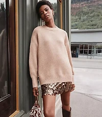 Balloon Sleeve Tunic Sweater