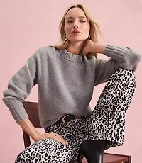 Balloon Sleeve Tunic Sweater