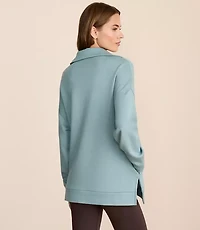 Lou & Grey Scubasoft Half Zip Tunic Top