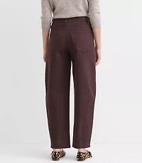 Curvy High Rise Barrel Jeans Iced Espresso