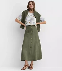 Floral Lace Trim Yoke Blouse