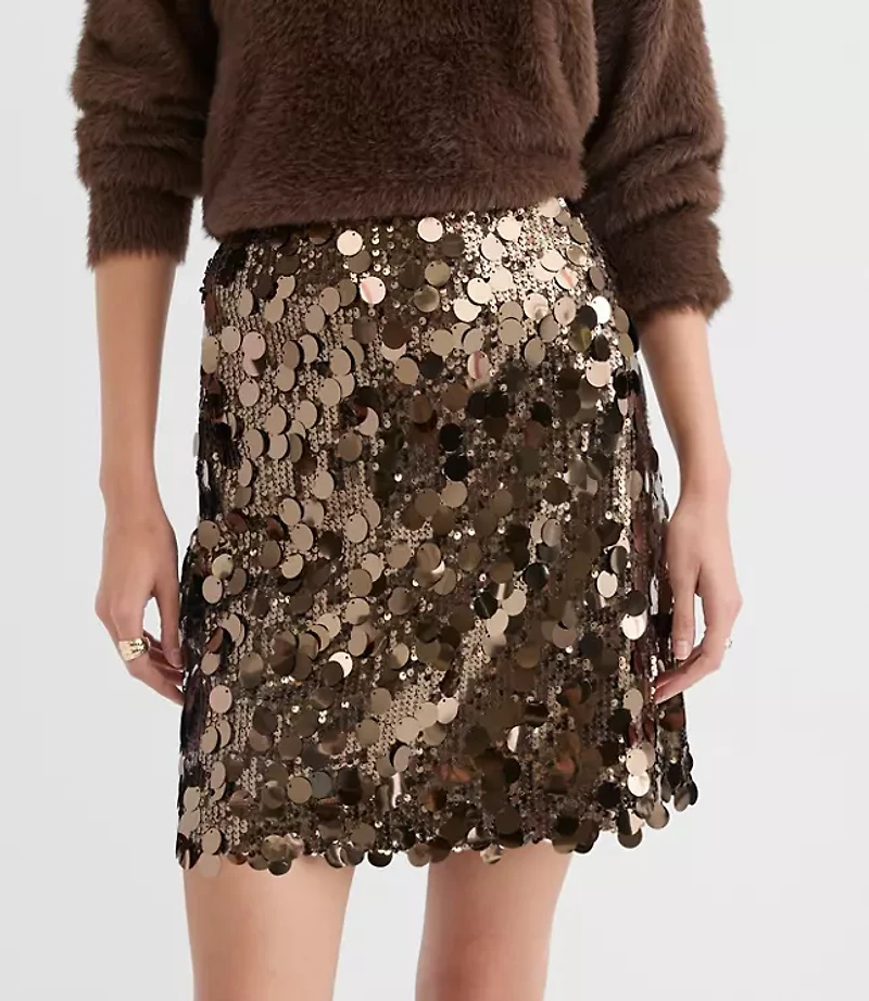 Tall Sequin Mini Skirt