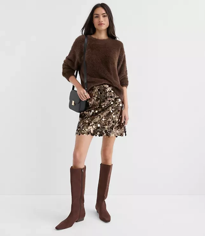 Tall Sequin Mini Skirt
