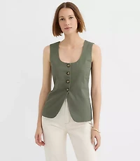 Twill Tie Back Vest Top