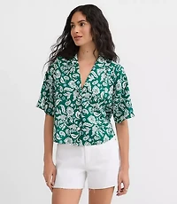 Floral Twill Relaxed Everyday Shirt