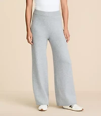 Lou & Grey Heathered Cloudstitch Wide Leg Pants