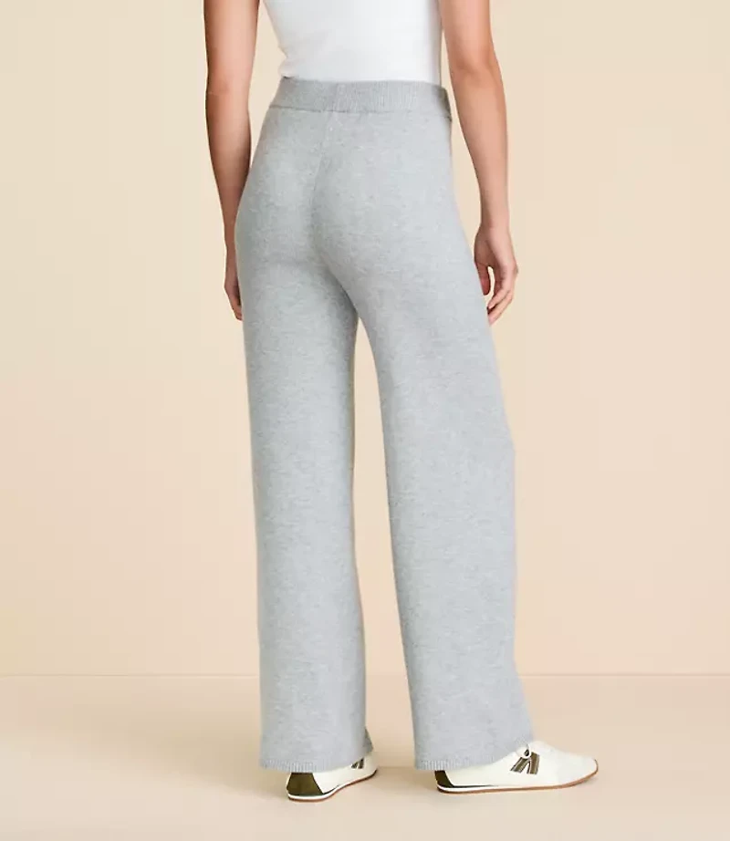 Lou & Grey Heathered Cloudstitch Wide Leg Pants