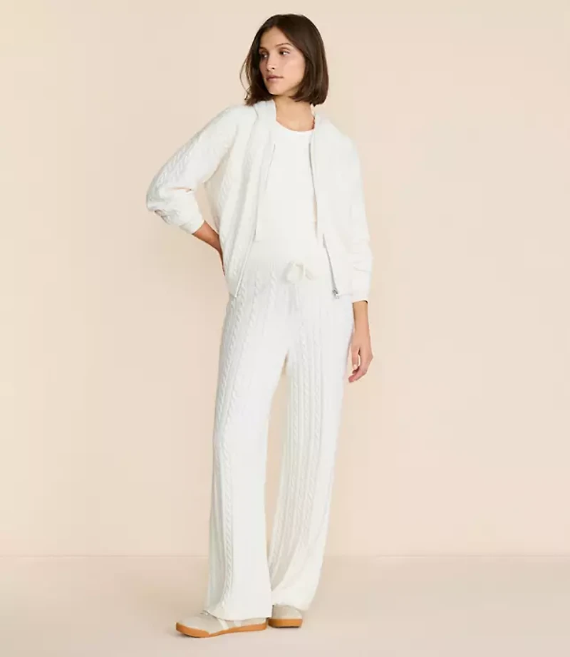 Petite Lou & Grey Cable Sweater Joggers