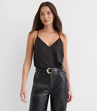 Petite Satin Strappy Cami