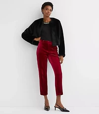 Petite Riviera Slim Pants in Velvet