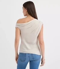 Gathered One Shoulder Top
