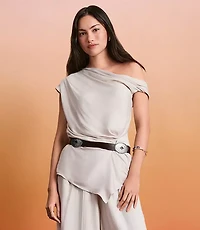 Gathered One Shoulder Top