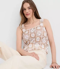 Tiled Crochet Tank Top