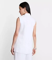 LOFT Versa Luxe Lyocell Linen Sleeveless Blazer