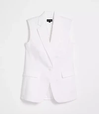 LOFT Versa Luxe Lyocell Linen Sleeveless Blazer