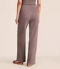 Petite Lou & Grey Garment Dyed Waffle Wide Leg Pants