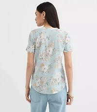 Floral Everyday V-Neck Tee