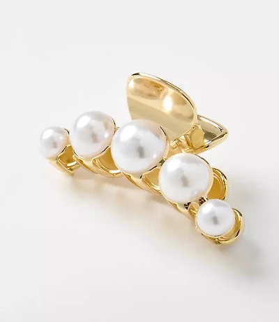 Pearlized Claw Hair Clip