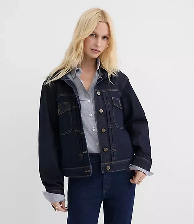 Rivete Petite Denim Trucker Jacket Nova Wash