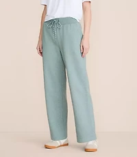 Lou & Grey Heathered Elite Fleece Wide Leg Sweatpants