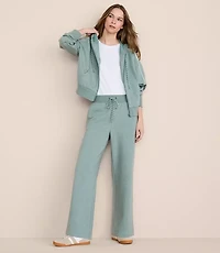 Lou & Grey Heathered Elite Fleece Wide Leg Sweatpants