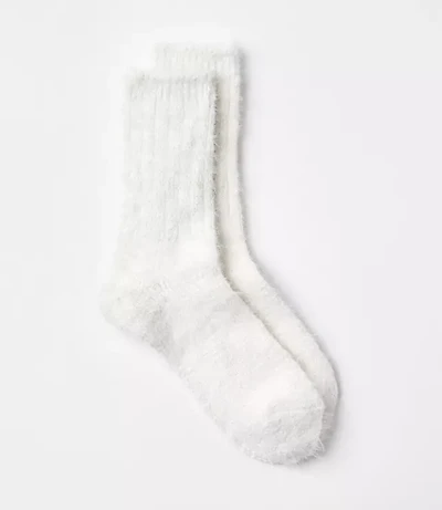 Shimmer Cozy Crew Socks