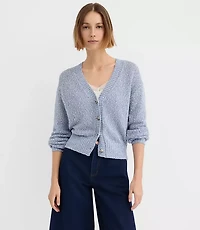 Petite Marled V-Neck Cardigan