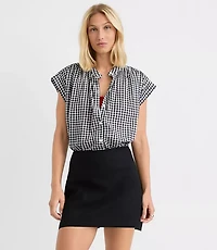Linen Cotton Modern Mini Skort