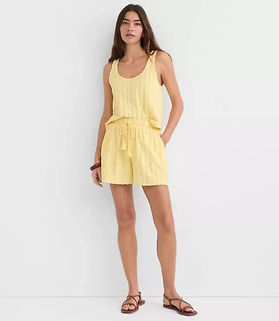 Petite LOFT Beach Striped Terry Shorts