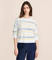 Petite Lou & Grey Marled Stripe Sweater